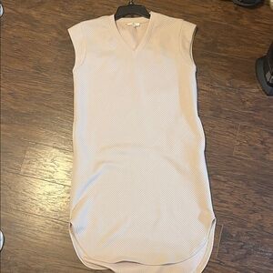 Entro Cream Textured Maxi Dress